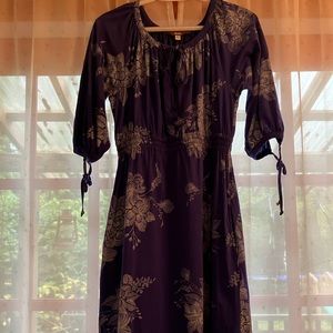 Roots Blue and White Jersey Mini Dress